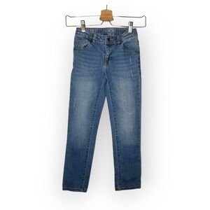 Cherokee medium wash skinny denim jeans adjustable waist distressed girl's 7